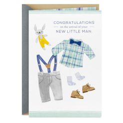 Hallmark - Celebrating Your New Little Man New Baby Boy Card