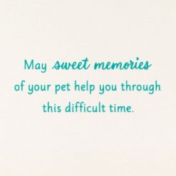 Alternative view of Hallmark - Pets Never Leave Our Hearts Sympathy Card