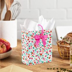 Alternative view of Hallmark - 4.6" Bright Floral Gift Card Holder Mini Bag