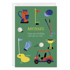 Hallmark - Suits You to a Tee Custom Birthday Card