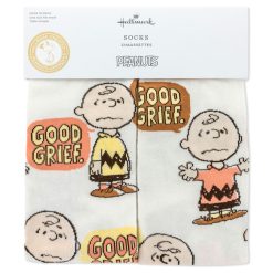 Alternative view of Hallmark - Peanuts Charlie Brown Good Grief Novelty Crew Socks