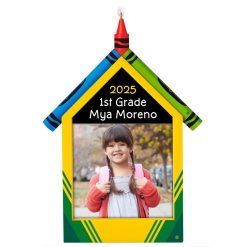 Hallmark - Crayola Schoolhouse Personalized Ornament, Custom Photo and Text