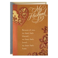 Hallmark - My Heart Feels Home Religious Birthday Card for Husband