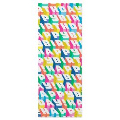 Hallmark - Angled All-Caps Happy Birthday Tissue Paper, 6 Sheets