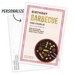 Alternative view of Hallmark - Classic Barbecue Flat Birthday Invitation
