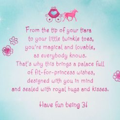 Alternative view of Hallmark - Disney Princesses Royal Hugs and Kisses 3rd Birthday Card for Girls With Stickers
