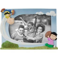 Hallmark - Precious Moments Peanuts Never Give Up Charlie Brown Picture Frame, 4x6