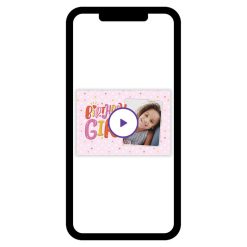 Hallmark - Festive Pink Custom Birthday eCard for Girl