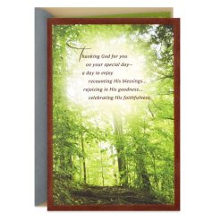 Hallmark - Thanking God for You Religious Birthday Card