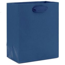 Hallmark - 6.5" Solid Navy Blue Small Gift Bag