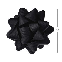 Alternative view of Hallmark - Black Grosgrain Ribbon Gift Bow, 4.6