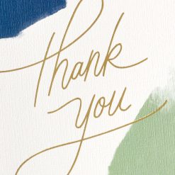 Alternative view of Hallmark - Blue and Green Brushstroke Thank You Card