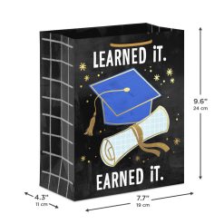 Alternative view of Hallmark - 9.6" Learned It, Earned It Medium Graduation Gift Bag