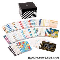 Alternative view of Hallmark - Festive and Colorful Assorted Blank All-Occasion Cards in Geometric Striped Organizer Box, Pack of 100
