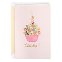 Hallmark - Wish Big Cupcake Birthday Card