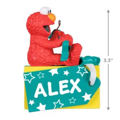 Alternative view of Hallmark - Sesame Street A Gift From Elmo Personalized Ornament, Custom Text