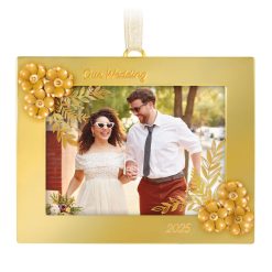 Hallmark - Our Wedding 2025 Metal Personalized Ornament, Custom Photo