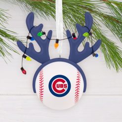 Alternative view of Hallmark - MLB Chicago Cubs Reindeer Baseball Hallmark - Ornament