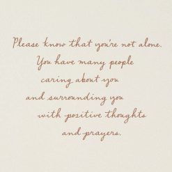 Alternative view of Hallmark - Positive Thoughts and Prayers Get Well Card