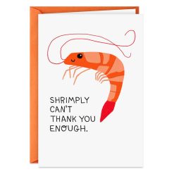 Hallmark - Shrimply Amazing Funny Blank Thank-You Card