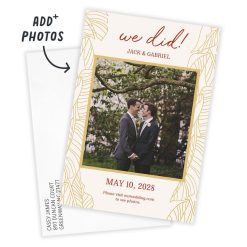Alternative view of Hallmark - We Did Wedding Announcement