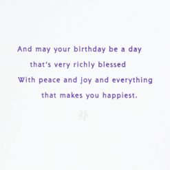 Alternative view of Hallmark - May Your Day Be Blessed Birthday Card