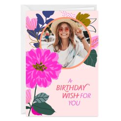 Hallmark - Floral Blessed Wishes Custom Birthday Card