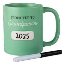 Hallmark - Promoted to Grandparent Personalizable Mug With Marker, 13.5 oz.