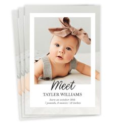 Hallmark - Meet Baby Birth Announcement