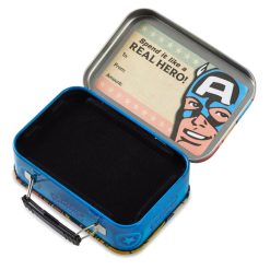 Alternative view of Hallmark - 2.5" Marvel Captain America Shield Tin Gift Card Holder Box