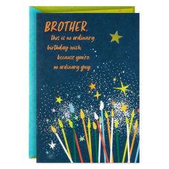 Hallmark - Wishes for a Bighearted Brother Birthday Card from Sister