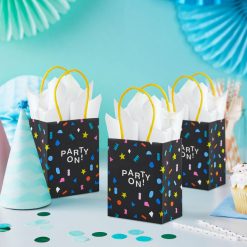 Alternative view of Hallmark - 4" Party On Mini Treat Bags With Handles, Pack of 4