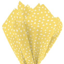 Alternative view of Hallmark - White Hearts on Yellow Tissue Paper, 6 Sheets