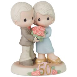 Alternative view of Hallmark - Precious Moments Fifty Golden Years Together Figurine, 5.1