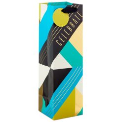 Hallmark - 13" Celebrate Geometric Wine Gift Bag