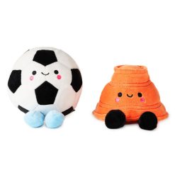 Alternative view of Hallmark - Better Together Soccer Ball and Orange Cone Magnetic Plush Pair, 5 H