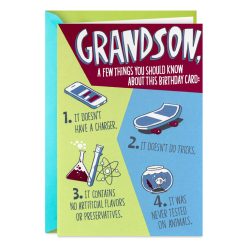 Hallmark - Seriously Big Wishes Funny Pop-Up Birthday Card for Grandson