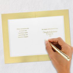 Alternative view of Hallmark - This Is Just the Beginning Congratulations Card