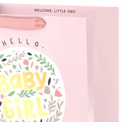 Alternative view of Hallmark - 13" Bunny in Hot Air Balloon Baby Girl Large Gift Bag