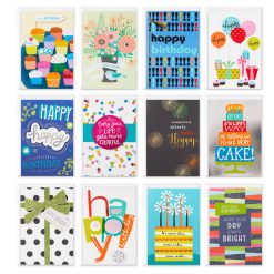 Hallmark - Premium Assorted Birthday Cards, Box of 12