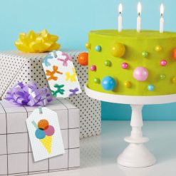 Alternative view of Hallmark - Colorful Party Icons 8-Pack Assorted Gift Tags