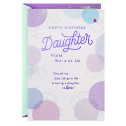 Hallmark - More Than Words Birthday Card for Daughter From Both