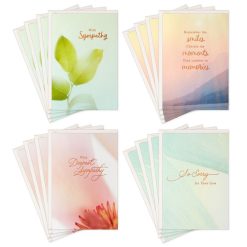 Hallmark - Peaceful Nature Assorted Sympathy Cards, Pack of 16