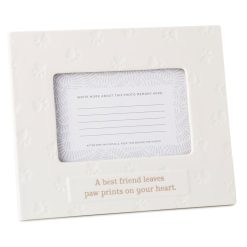 Hallmark - A Best Friend Leaves Paw Prints Picture Frame, 4x6