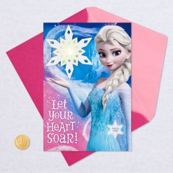 Alternative view of Hallmark - Disney Frozen Elsa Snowflake Musical Birthday Card With Light