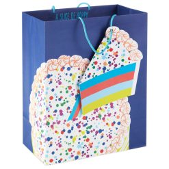Hallmark - 13" Cake on Blue Large Birthday Gift Bag