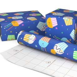 Alternative view of Hallmark - Colorful Smiling Cupcakes Tall Wrapping Paper Roll, 35 sq. ft.