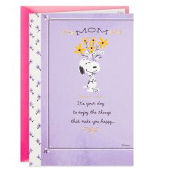 Hallmark - Peanuts Snoopy It's Your Day Birthday Card for Mom