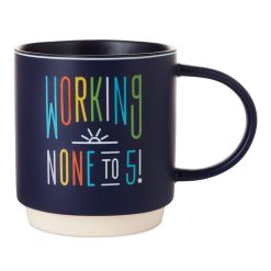 Hallmark - Working None to 5 Funny Retirement Mug, 16 oz.