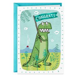 Hallmark - T-Rrific Dinosaur Funny Congratulations Card